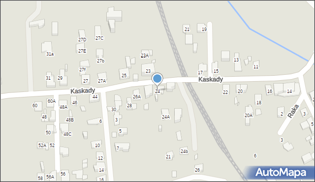 Katowice, Kaskady, 24, mapa Katowic