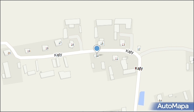 Kąty, Kąty, 14, mapa Kąty