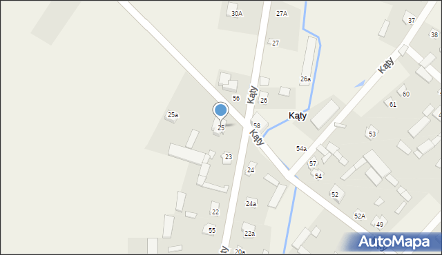 Kąty, Kąty, 25, mapa Kąty