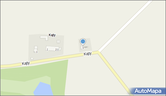 Kąty, Kąty, 1, mapa Kąty