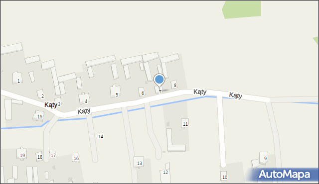 Kąty, Kąty, 7, mapa Kąty