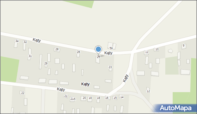 Kąty, Kąty, 25, mapa Kąty