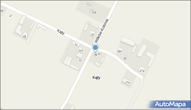 Kąty, Kąty, 29, mapa Kąty