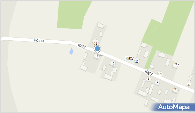 Kąty, Kąty, 1, mapa Kąty