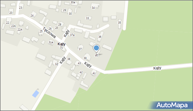 Kąty, Kąty, 40, mapa Kąty