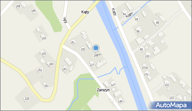 Kąty, Kąty, 149, mapa Kąty