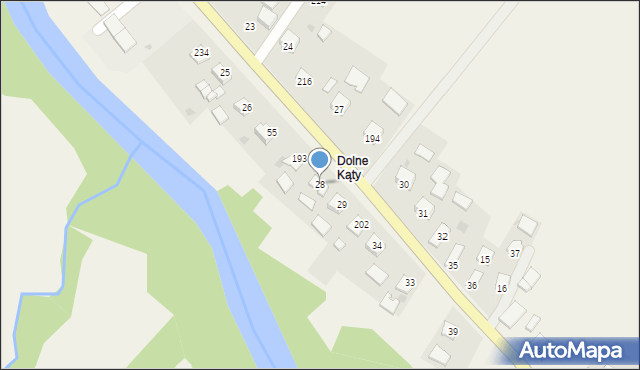 Kąty, Kąty, 28, mapa Kąty