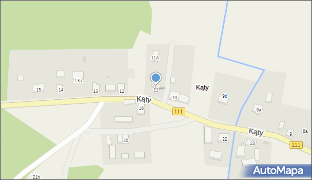 Kąty, Kąty, 11, mapa Kąty