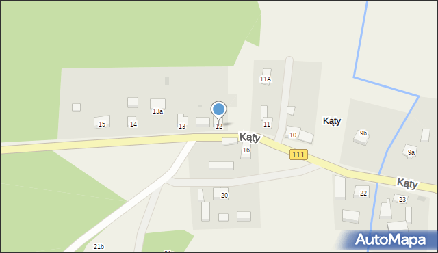 Kąty, Kąty, 12, mapa Kąty