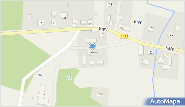 Kąty, Kąty, 20, mapa Kąty