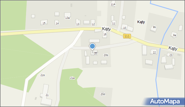 Kąty, Kąty, 20a, mapa Kąty