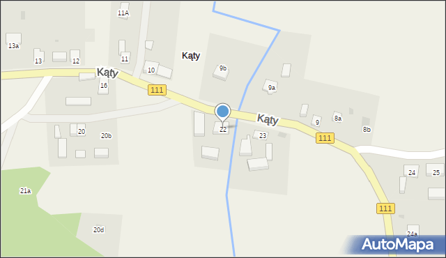 Kąty, Kąty, 22, mapa Kąty