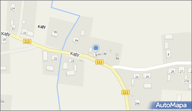 Kąty, Kąty, 9, mapa Kąty