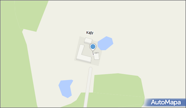 Kąty, Kąty, 1, mapa Kąty