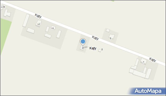 Kąty, Kąty, 10, mapa Kąty