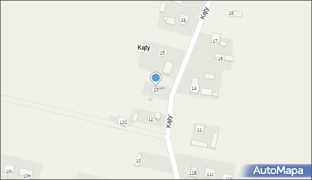 Kąty, Kąty, 13, mapa Kąty