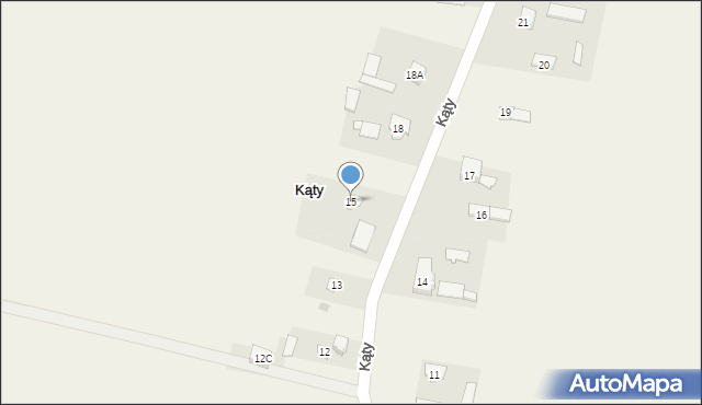 Kąty, Kąty, 15, mapa Kąty