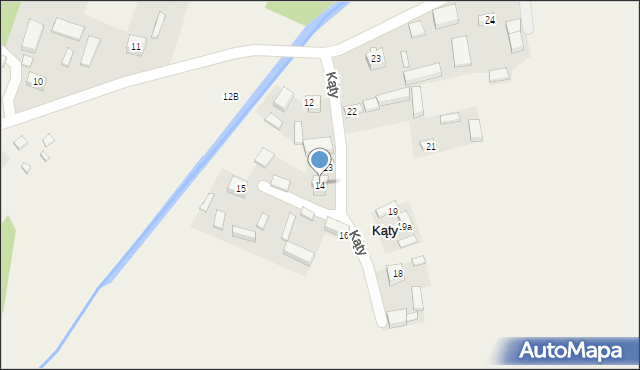 Kąty, Kąty, 14, mapa Kąty