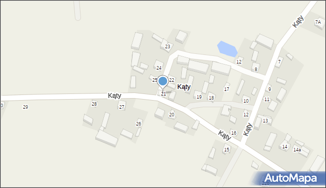 Kąty, Kąty, 21, mapa Kąty