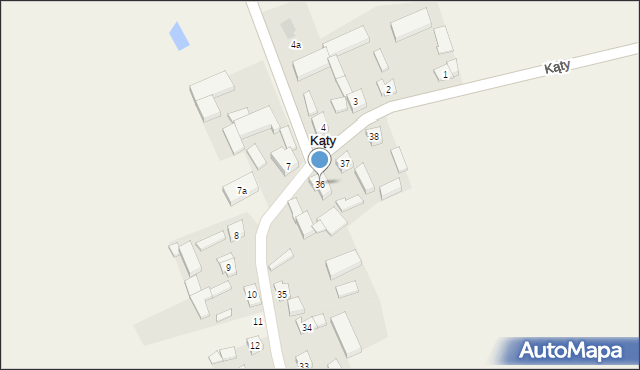 Kąty, Kąty, 36, mapa Kąty