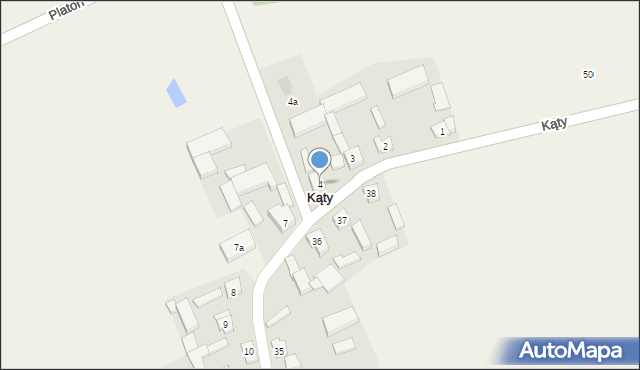 Kąty, Kąty, 4, mapa Kąty