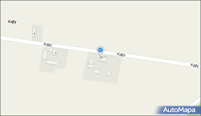 Kąty, Kąty, 10, mapa Kąty