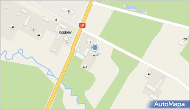 Kąty-Borucza, Kąty-Borucza, 40A, mapa Kąty-Borucza