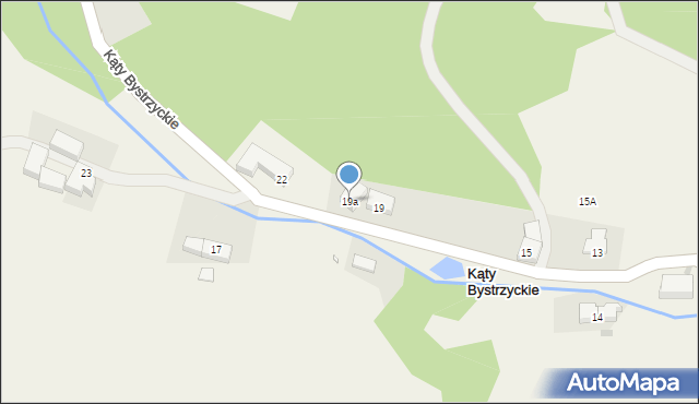 Kąty Bystrzyckie, Kąty Bystrzyckie, 19a, mapa Kąty Bystrzyckie