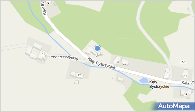Kąty Bystrzyckie, Kąty Bystrzyckie, 22, mapa Kąty Bystrzyckie