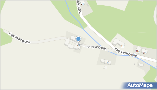 Kąty Bystrzyckie, Kąty Bystrzyckie, 23, mapa Kąty Bystrzyckie