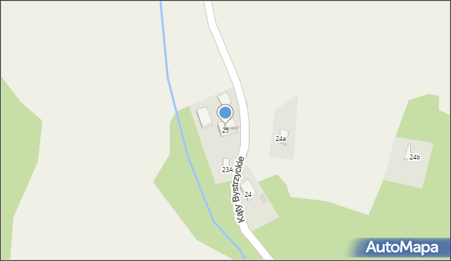Kąty Bystrzyckie, Kąty Bystrzyckie, 25, mapa Kąty Bystrzyckie