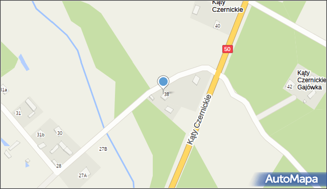 Kąty Czernickie, Kąty Czernickie, 38A, mapa Kąty Czernickie