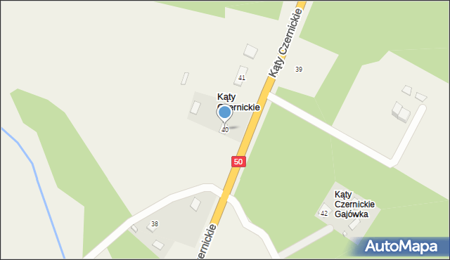 Kąty Czernickie, Kąty Czernickie, 40, mapa Kąty Czernickie