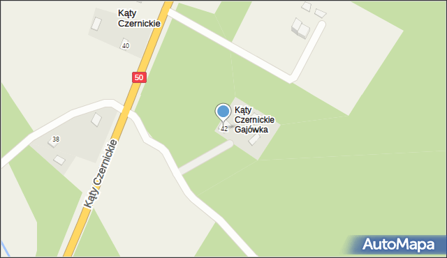 Kąty Czernickie, Kąty Czernickie, 42, mapa Kąty Czernickie