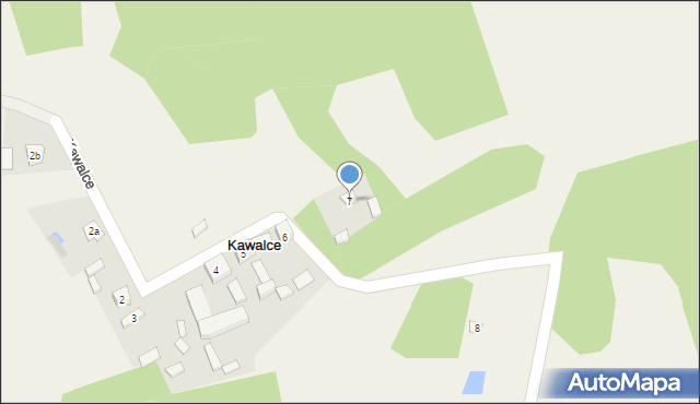 Kawalce, Kawalce, 7, mapa Kawalce