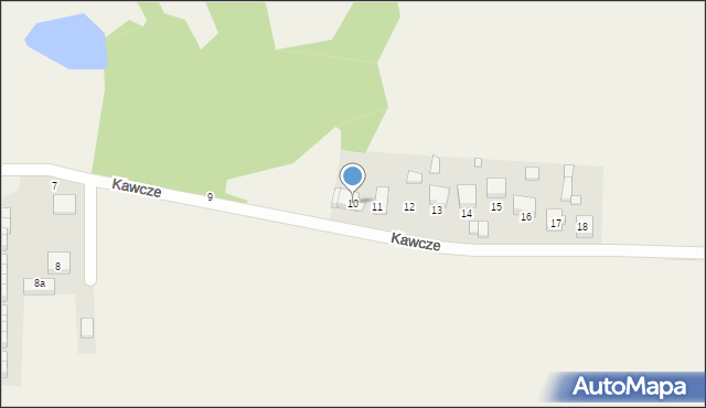 Kawcze, Kawcze, 10, mapa Kawcze