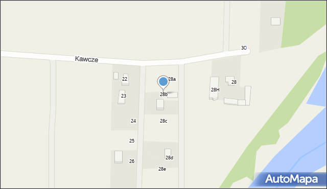 Kawcze, Kawcze, 28b, mapa Kawcze