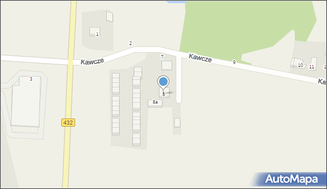 Kawcze, Kawcze, 8, mapa Kawcze