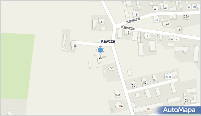 Kawcze, Kawcze, 49, mapa Kawcze