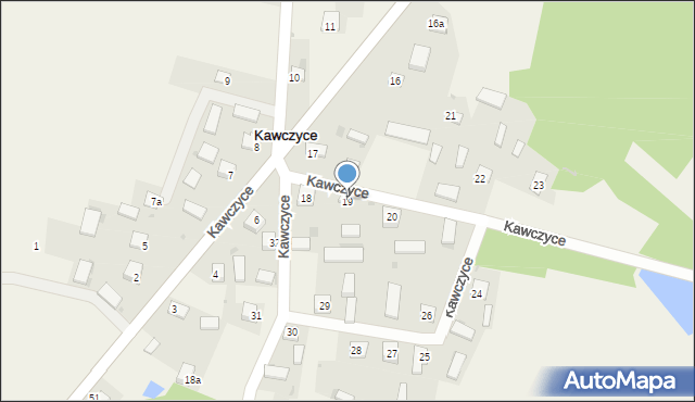 Kawczyce, Kawczyce, 19, mapa Kawczyce