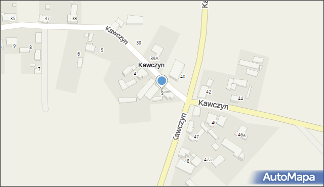 Kawczyn, Kawczyn, 3, mapa Kawczyn