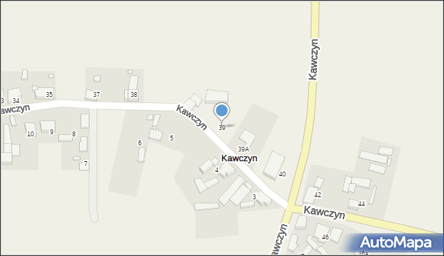 Kawczyn, Kawczyn, 39, mapa Kawczyn