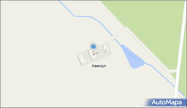 Kawczyn, Kawczyn, 1a, mapa Kawczyn