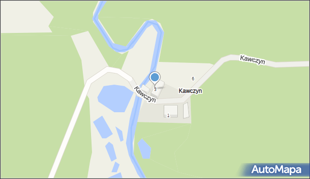 Kawczyn, Kawczyn, 3, mapa Kawczyn