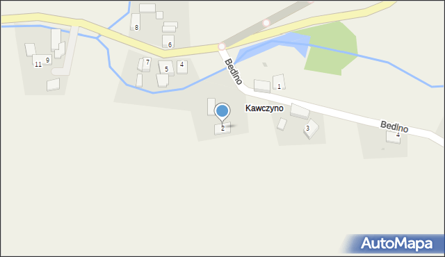 Kawczyno, Kawczyno, 2, mapa Kawczyno