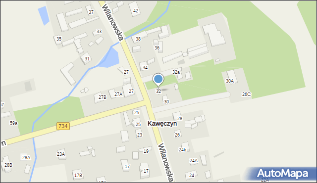 Kawęczyn, Kawęczyn, 32, mapa Kawęczyn