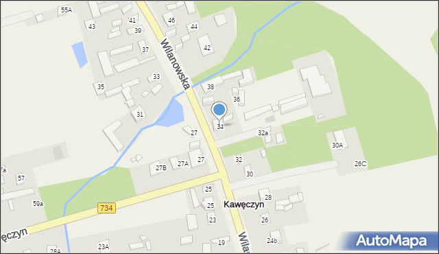 Kawęczyn, Kawęczyn, 34, mapa Kawęczyn