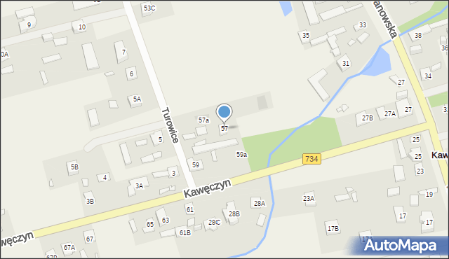 Kawęczyn, Kawęczyn, 57, mapa Kawęczyn