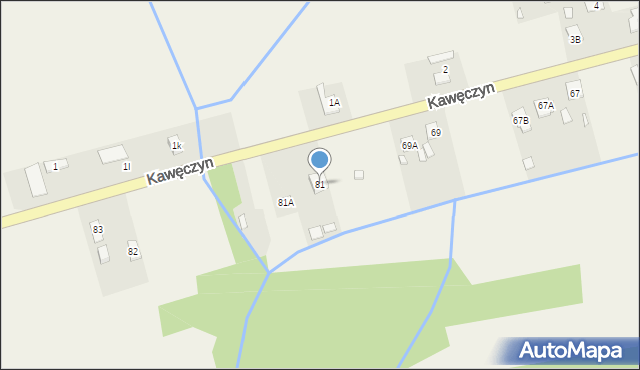 Kawęczyn, Kawęczyn, 81, mapa Kawęczyn