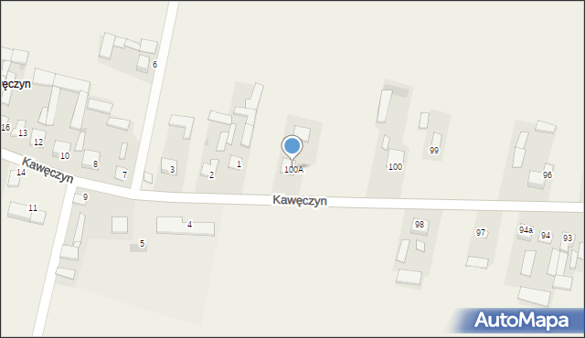 Kawęczyn, Kawęczyn, 100A, mapa Kawęczyn